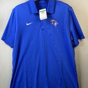Nike Short Sleeve Polo‎ Shirt Mens XL Blue Embroidered Logo CI4470-480 Ftbll NWT